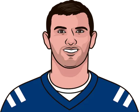 andrew luck most passing yards in a game with at least 3 touchdowns and 100 passer rating