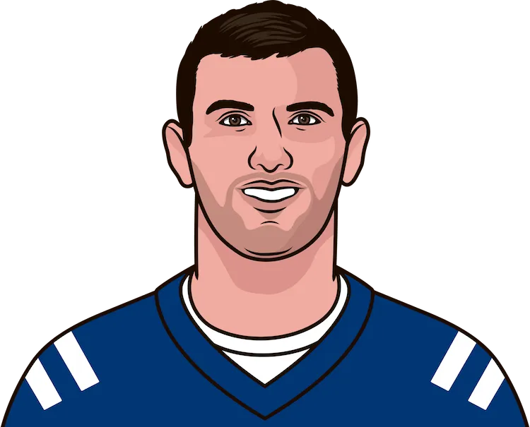 Illustration of Andrew Luck wearing the Indianapolis Colts uniform
