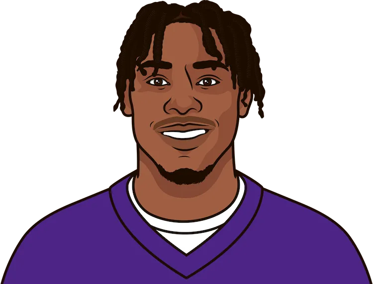 Illustration of Justin Jefferson wearing the Minnesota Vikings uniform