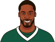 Illustration of Breece Hall wearing the New York Jets uniform