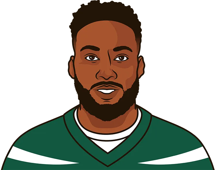 Illustration of Mike Williams wearing the New York Jets uniform