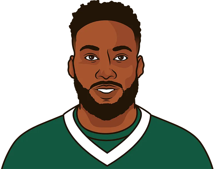 Illustration of Mike Williams wearing the New York Jets uniform