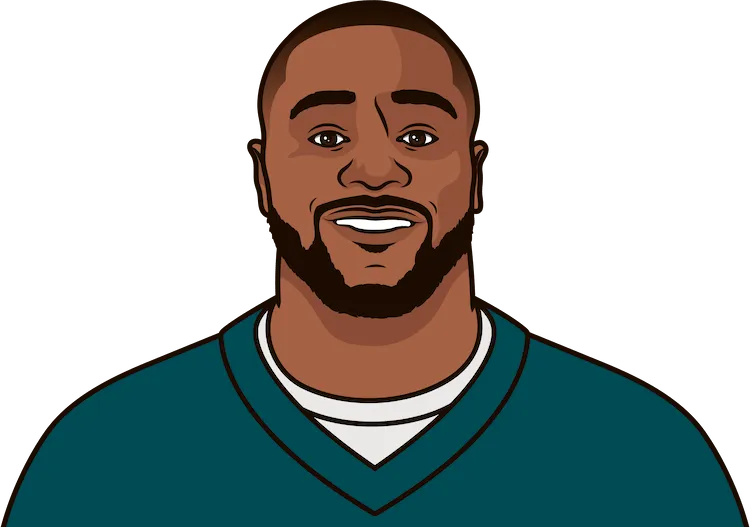 most reciving yards over a season by a philadelphia eagles rookie in franchise history