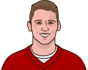 Illustration of Mac Jones wearing the San Francisco 49ers uniform