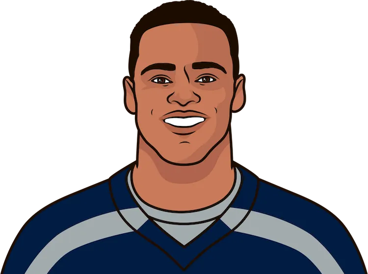 Illustration of Noah Fant wearing the Seattle Seahawks uniform