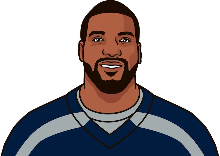 Illustration of Russell Okung wearing the Seattle Seahawks uniform