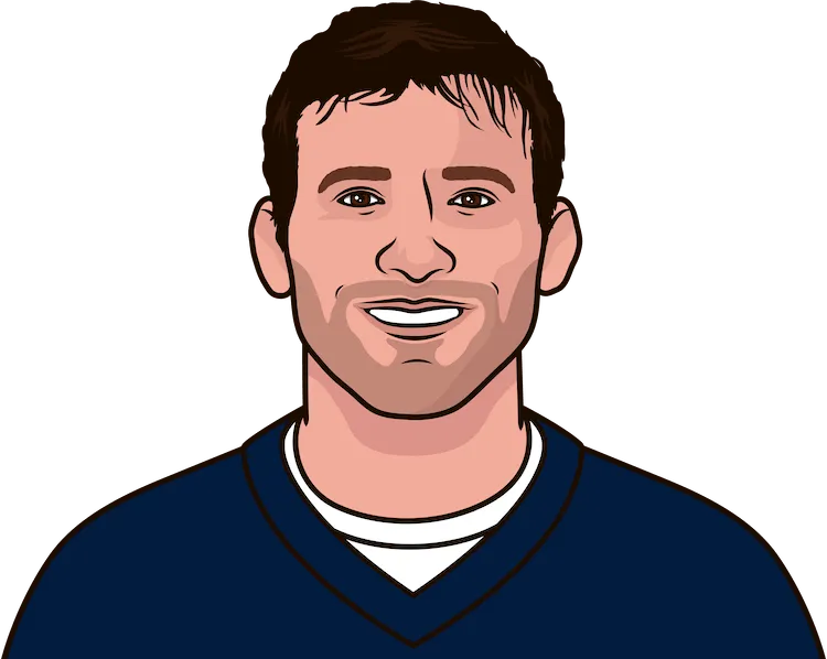 Illustration of Tony Romo wearing the Dallas Cowboys uniform