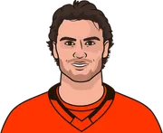 Illustration of Cutter Gauthier wearing the Anaheim Ducks uniform