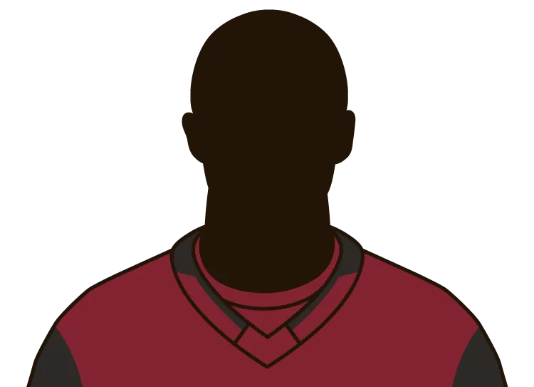 Illustrated silhouette of a player wearing the Arizona Coyotes uniform