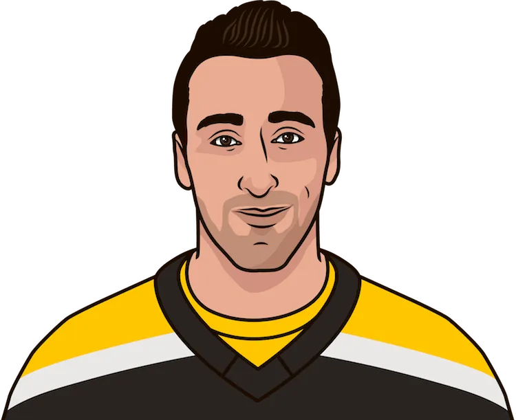 Illustration of Brad Marchand wearing the Boston Bruins uniform