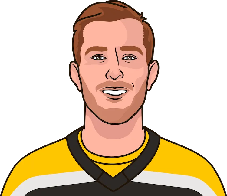 Illustration of Linus Ullmark wearing the Boston Bruins uniform