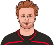 Illustration of Frederik Andersen wearing the Carolina Hurricanes uniform