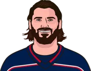 Illustration of Kirill Marchenko wearing the Columbus Blue Jackets uniform
