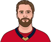 Illustration of Aaron Ekblad wearing the Florida Panthers uniform