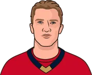 Illustration of Anton Lundell wearing the Florida Panthers uniform