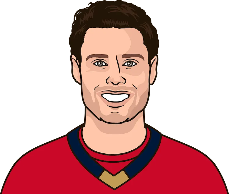 Illustration of Carter Verhaeghe wearing the Florida Panthers uniform
