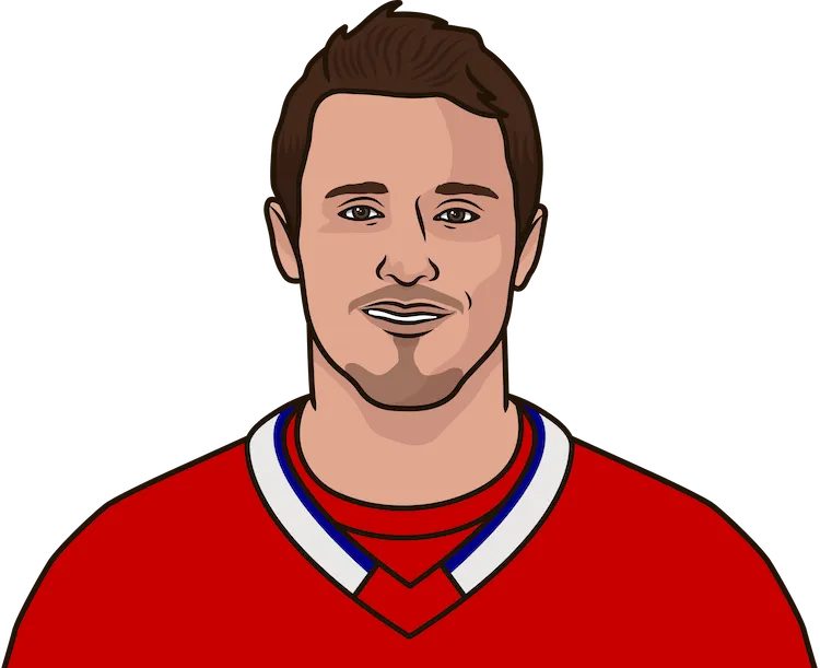 Illustration of Brendan Gallagher wearing the Montreal Canadiens uniform
