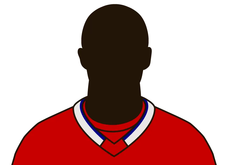 Illustrated silhouette of a player wearing the Montreal Canadiens uniform