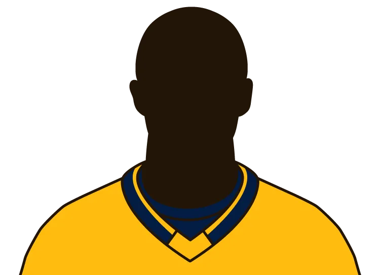Illustrated silhouette of a player wearing the Nashville Predators uniform