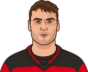 Illustration of Timo Meier wearing the New Jersey Devils uniform