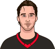 Illustration of Dylan Cozens wearing the Ottawa Senators uniform