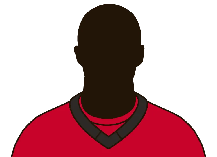 Illustrated silhouette of a player wearing the Ottawa Senators uniform