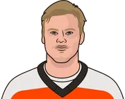 Illustration of Matvei Michkov wearing the Philadelphia Flyers uniform