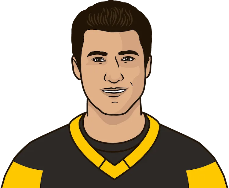 Illustration of Mario Lemieux wearing the Pittsburgh Penguins uniform