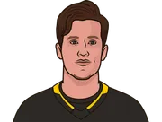 Illustration of Rickard Rakell wearing the Pittsburgh Penguins uniform