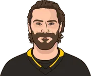 Illustration of Stuart Skinner wearing the Pittsburgh Penguins uniform
