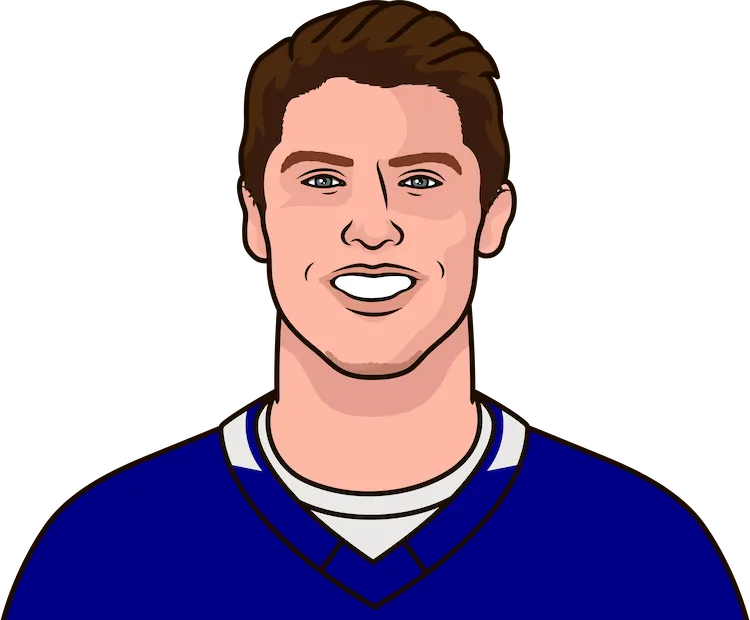 Illustration of Mitchell Marner wearing the Toronto Maple Leafs uniform