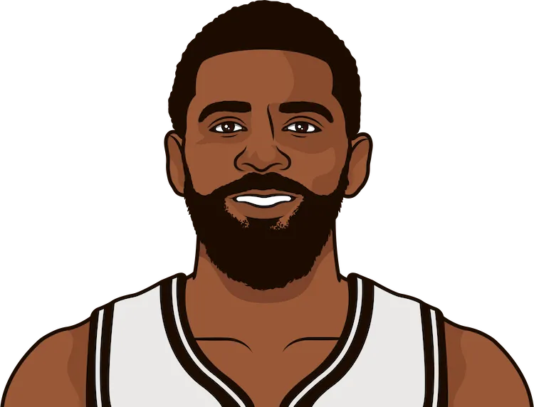 Kyrie irving stats online last game